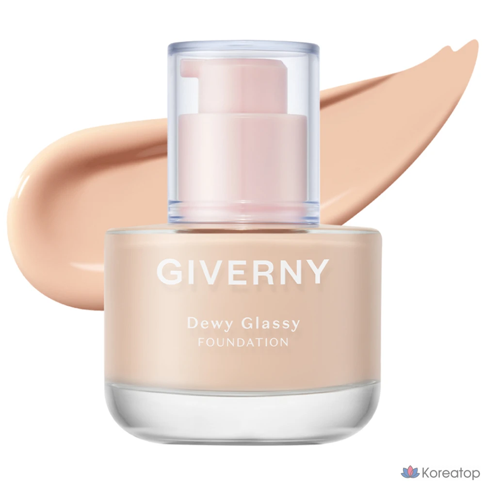 Тональный крем Giverny Dewy Glassy Foundation, 30 мл, оттенок 17C Porcelain, 1 шт.