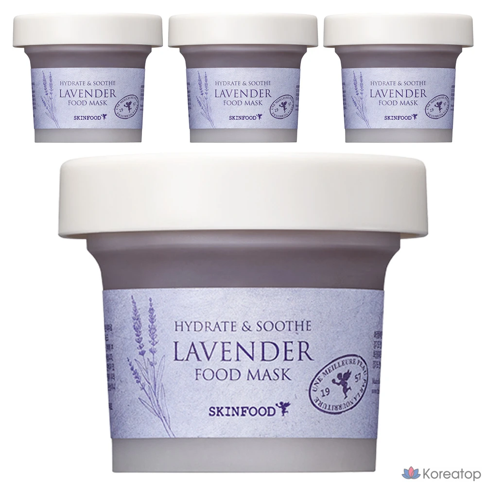 Маска для лица Skinfood с лавандой, 120 г, 1 упаковка, 4 упаковки