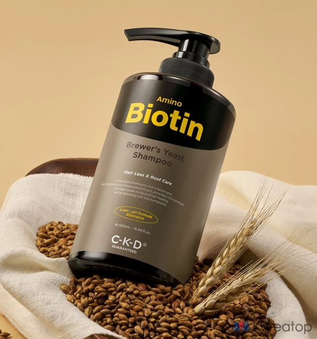 Шампунь CKD с аминокислотами и биотином и пивными дрожжами, 1 шт., 500 мл