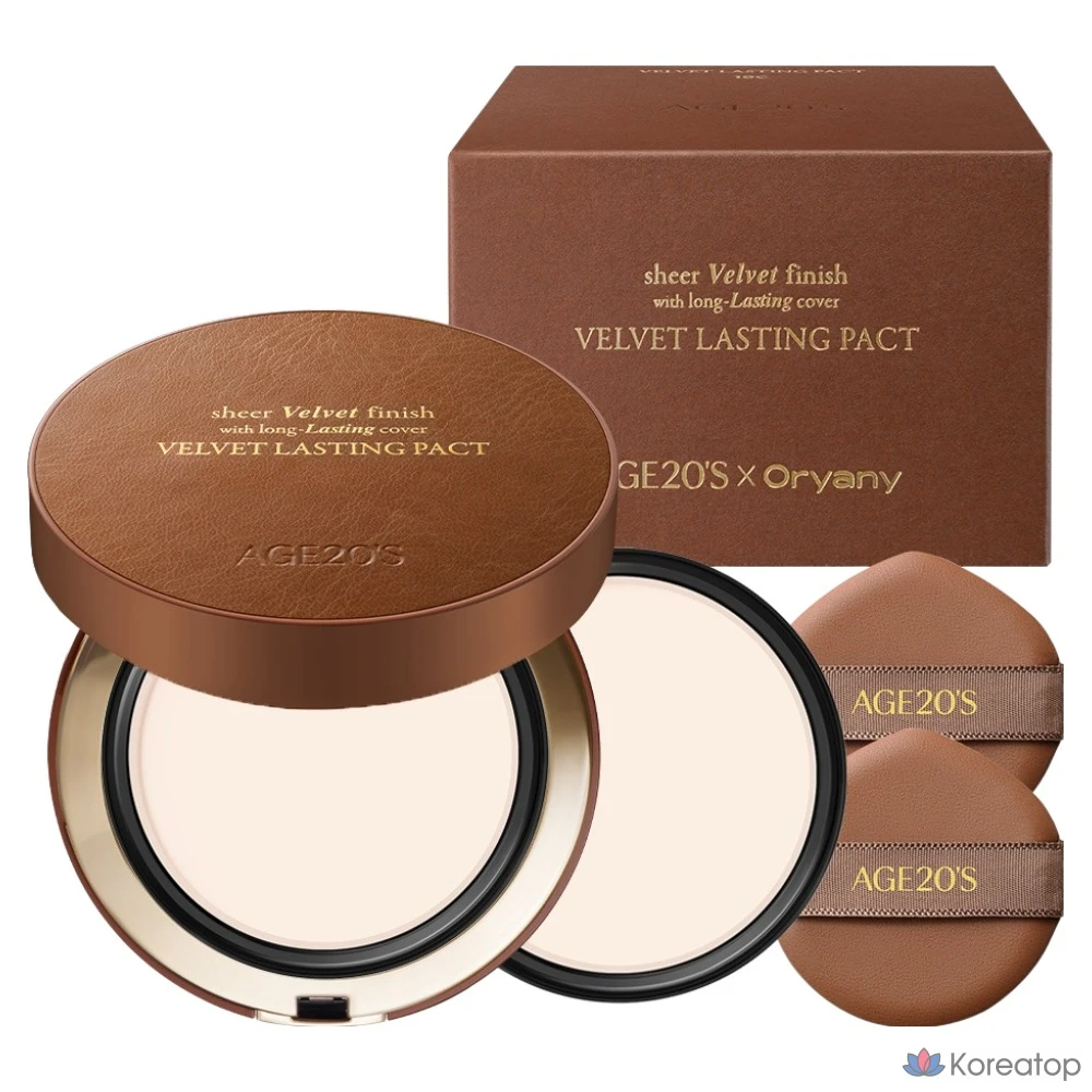 Age 20's Velvet Lasting Pact Oyani Edition, набор сменных блоков, 19C Pure, 1 комплект