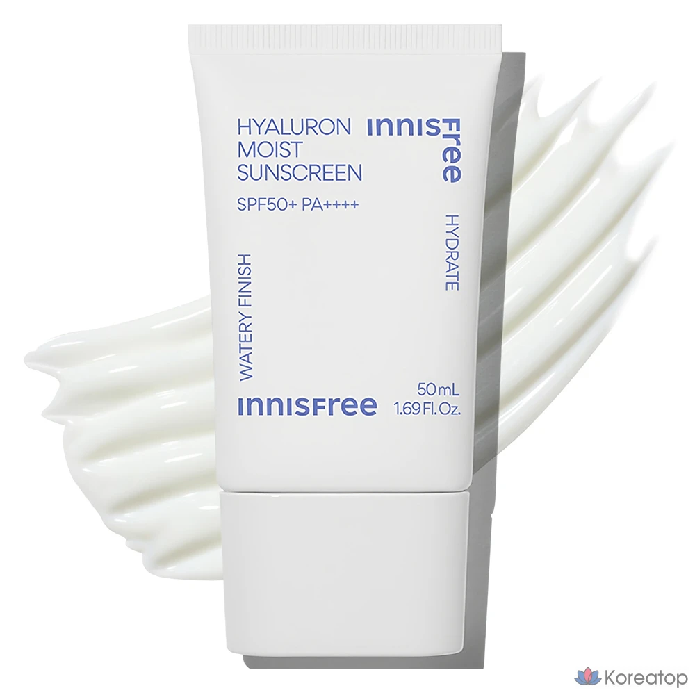 Увлажняющий солнцезащитный крем Innisfree с гиалуроновой кислотой SPF50+ PA++++, 50 мл, 1 шт.
