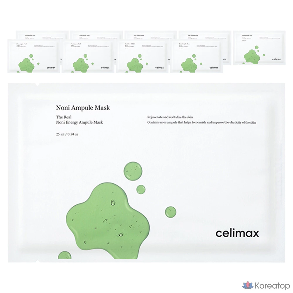 Cellimax The Real Noni Energy Ampoule Mask, 25 мл, 1 упаковка, 10 штук