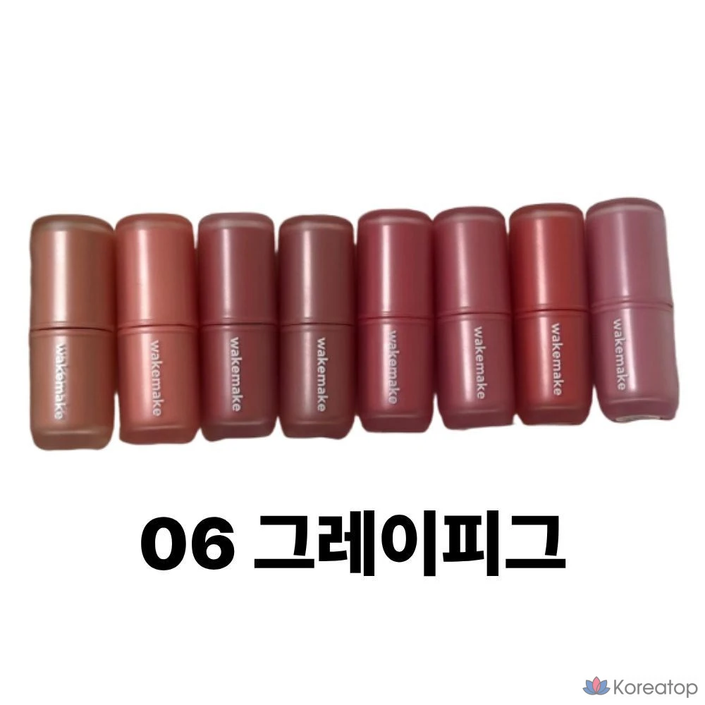 Wakemake Water Blurring Layer Tint 8 Colors Увлажняющий блеск для губ, тонирующий точечный макияж губ, цветная косметика, жидкий тонирующий бальзам для губ, яркий бальзам для губ, помада, 1 шт., 4,6 г, Graypig № 6