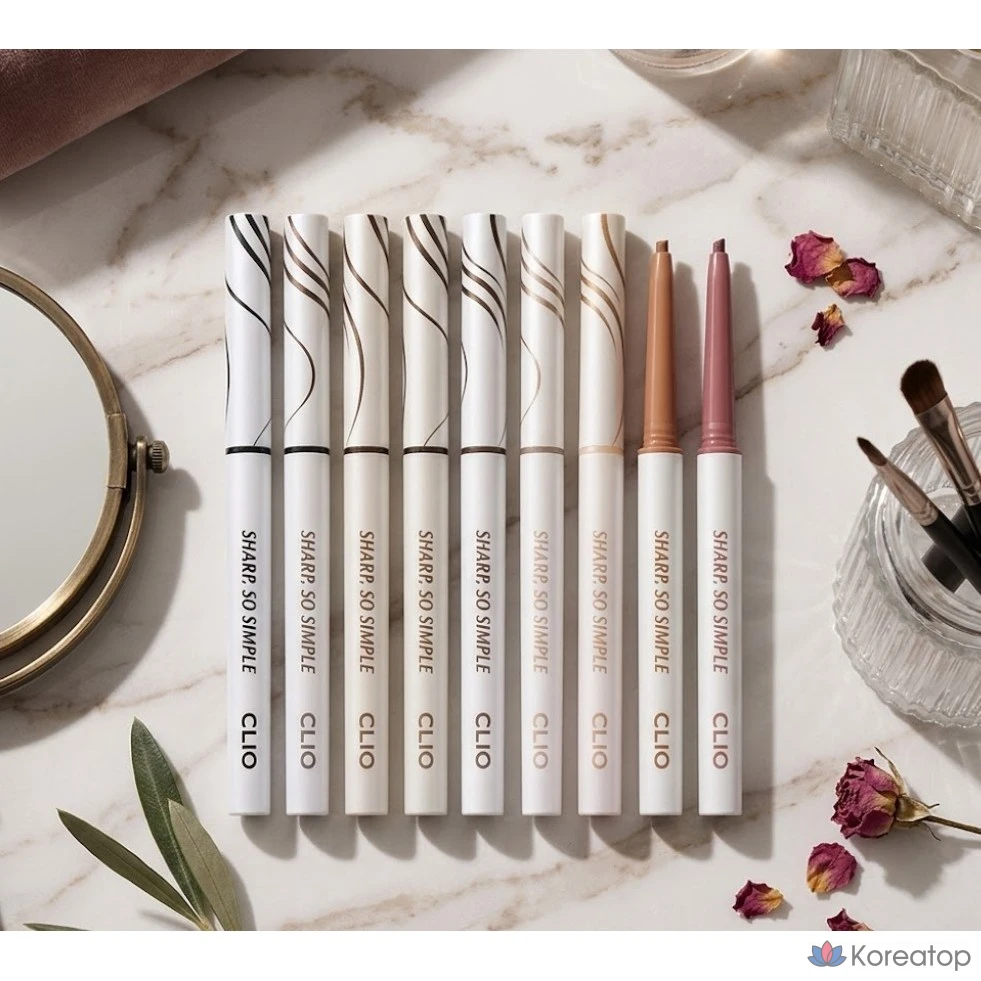 Clio Sharp Saw Простой водостойкий карандаш-подводка 0,14 г, 02 КОРИЧНЕВО-коричневый, 1 шт