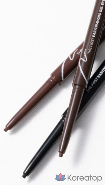 Гелевая подводка для глаз MERZY the First Easy Drawing Gel Eyeliner, 0.14g, EG3, бордовый, 1 шт., фото 5