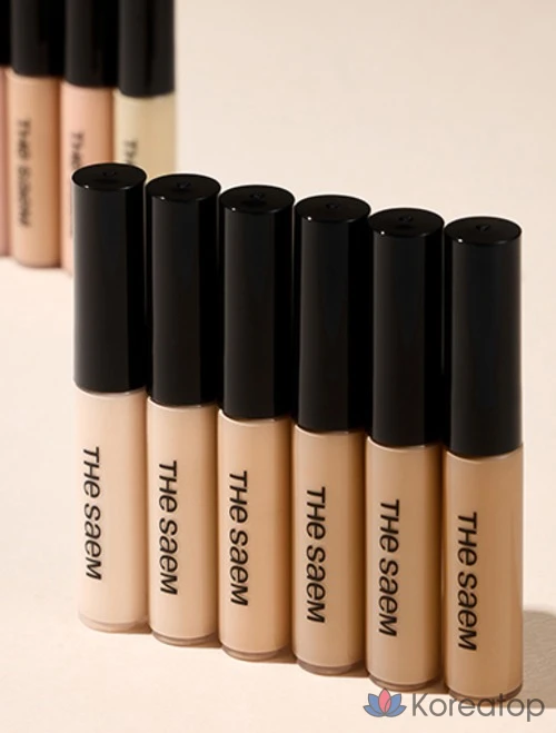 Консилер The Saem Cover Perfection Tip, 6,5 г, 1 шт., осветляющий., фото 5