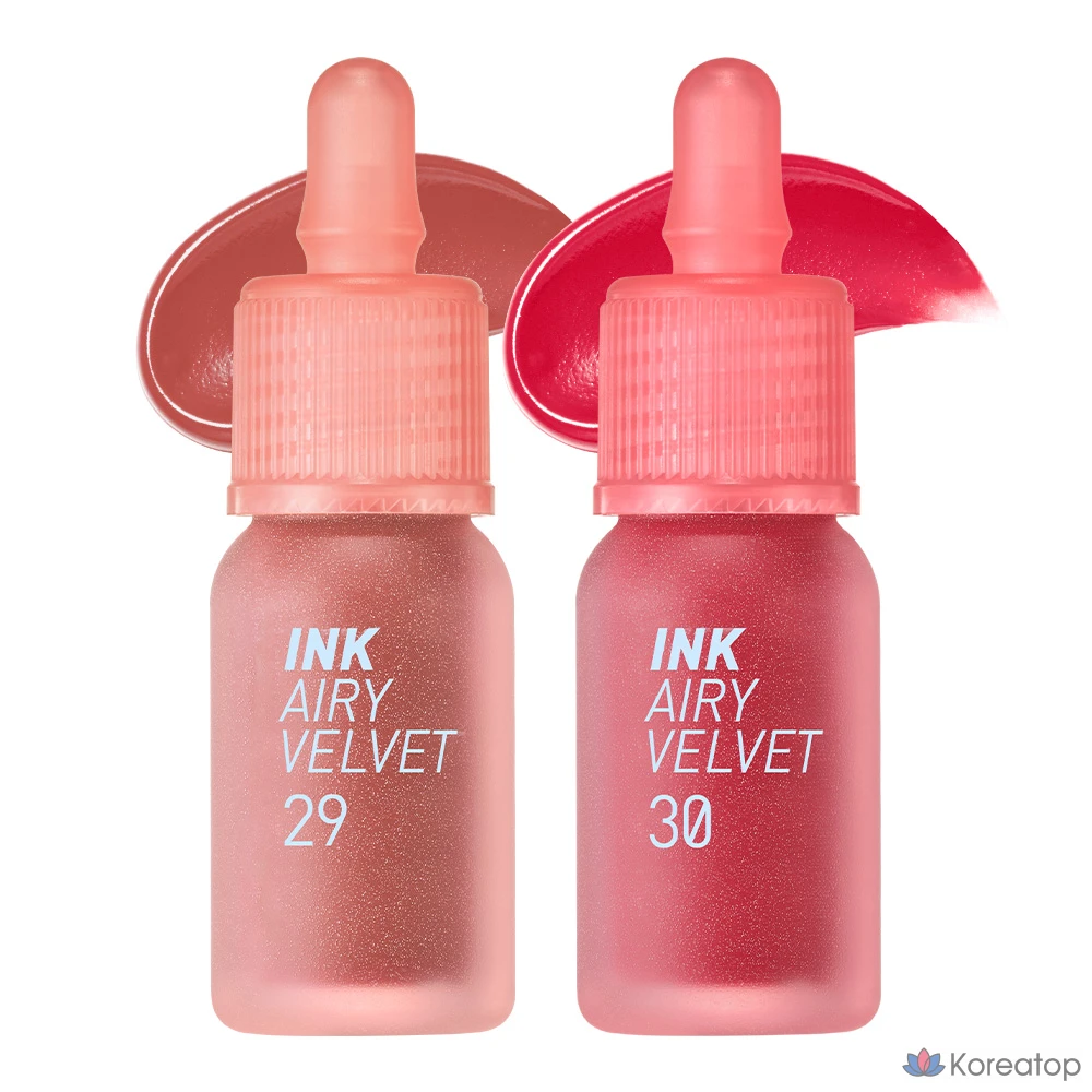 Peripera Ink the Airy Velvet, 029 Nudity Fig, 030 Spirit Cherry, 1 шт., 4 г