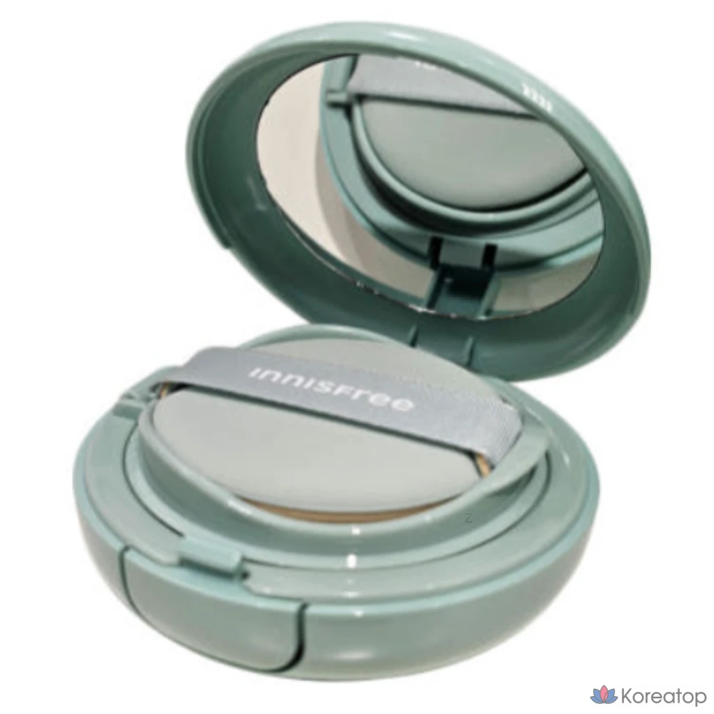 Пудра-кушон Innisfree No-Sebum Powder Cushion 14 г, 21N (ваниль), 1 шт.