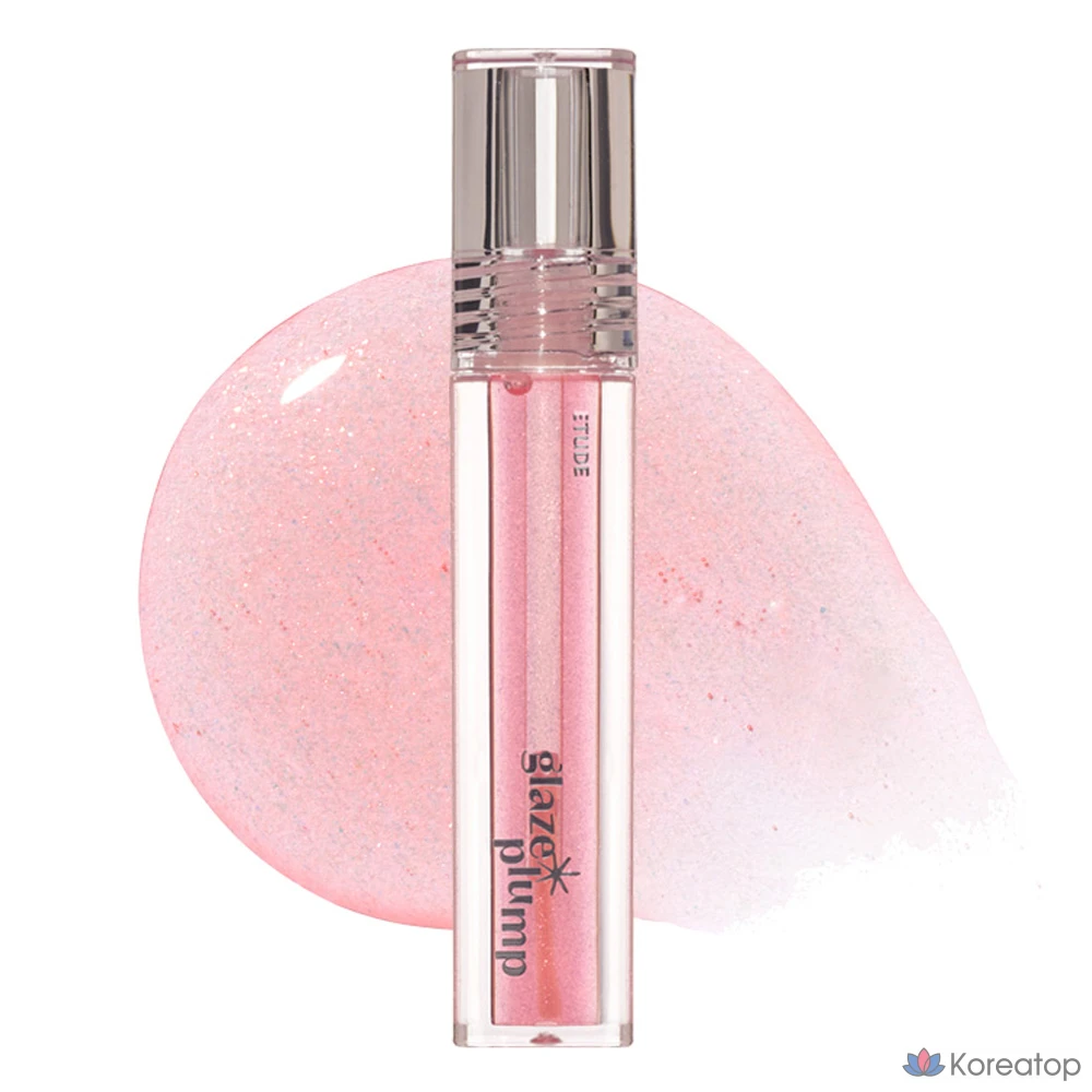Блеск для губ Etude House Glaze Plump Gloss, оттенок 03 Aurora Pink, 4 г, 1 шт.