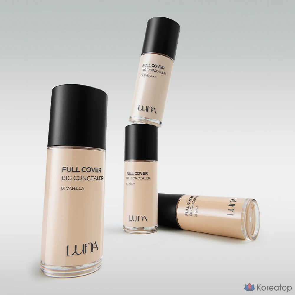 Консилер Luna Long-Lasting Full Cover Big Concealer, 40 г, 1 шт., № 0.5, фарфоровый оттенок., фото 3