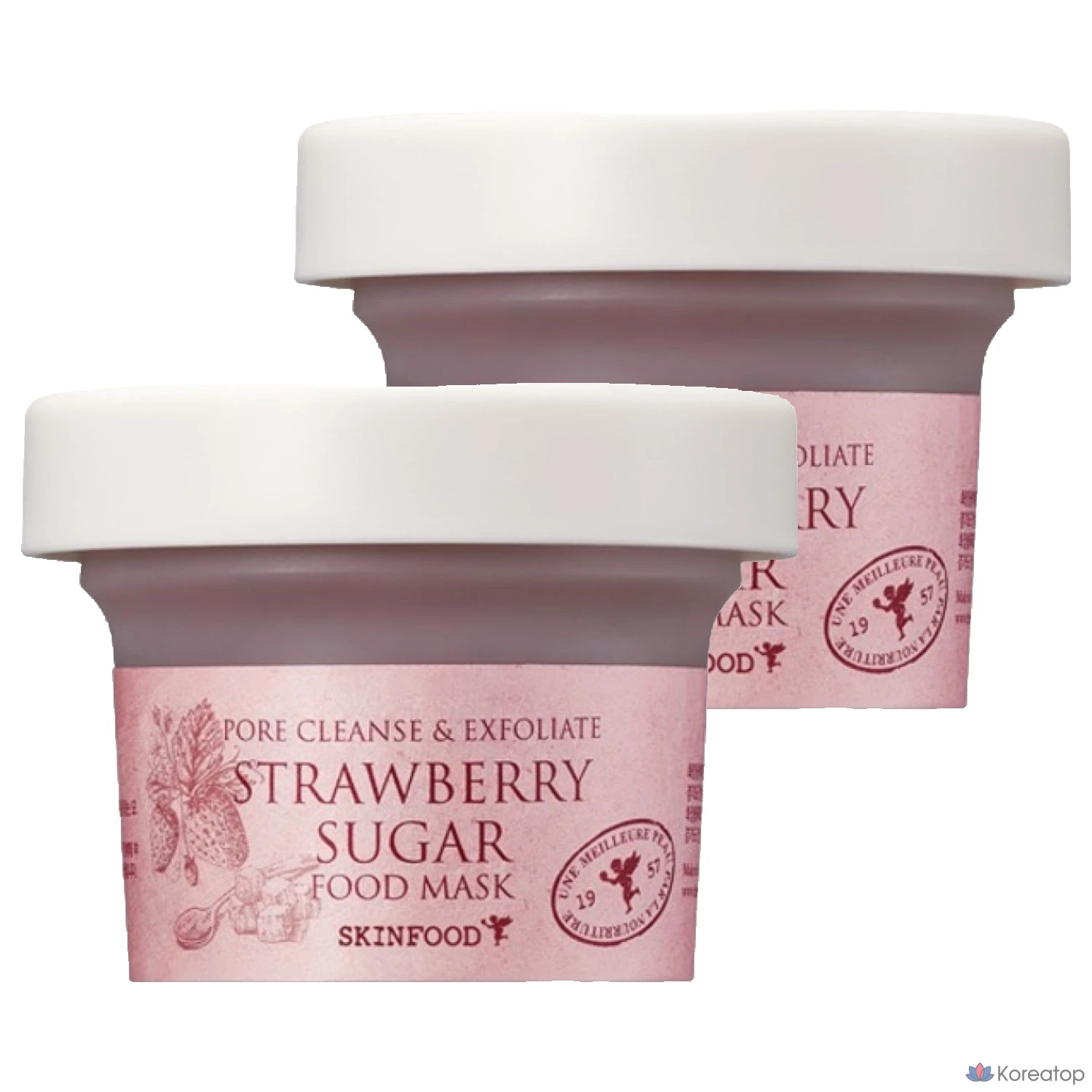 Skinfood Клубничная сахарная маска для лица, 120 г, 1 упаковка, 2 штуки