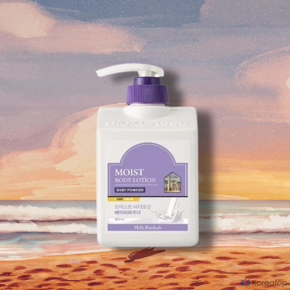 Лосьон для тела Milk Baobab с ароматом детской присыпки, 400 мл, 1 шт.