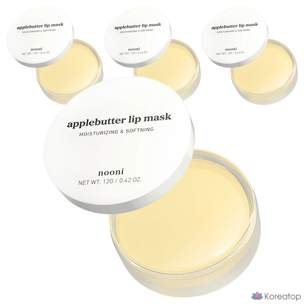 Маска для губ Nuni с маслом яблока, 12 г, 1 упаковка, 4 упаковки