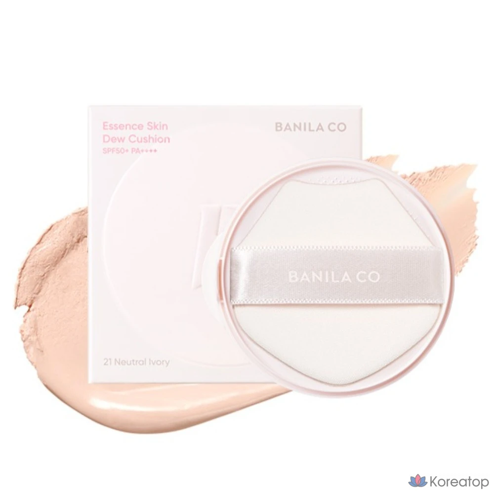 Сменный блок тонального крема Vanillaco Essence Skin Dew Cushion Foundation, 11,5 г, 19 г, мягкий крем, 1 шт.