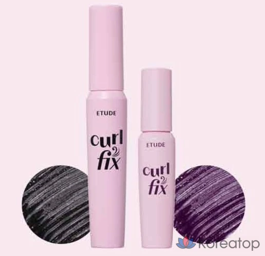 Тушь для ресниц Etude House Curl Fix Mascara Mini, 4 г, 1 шт., цвет 02, коричневый., фото 5