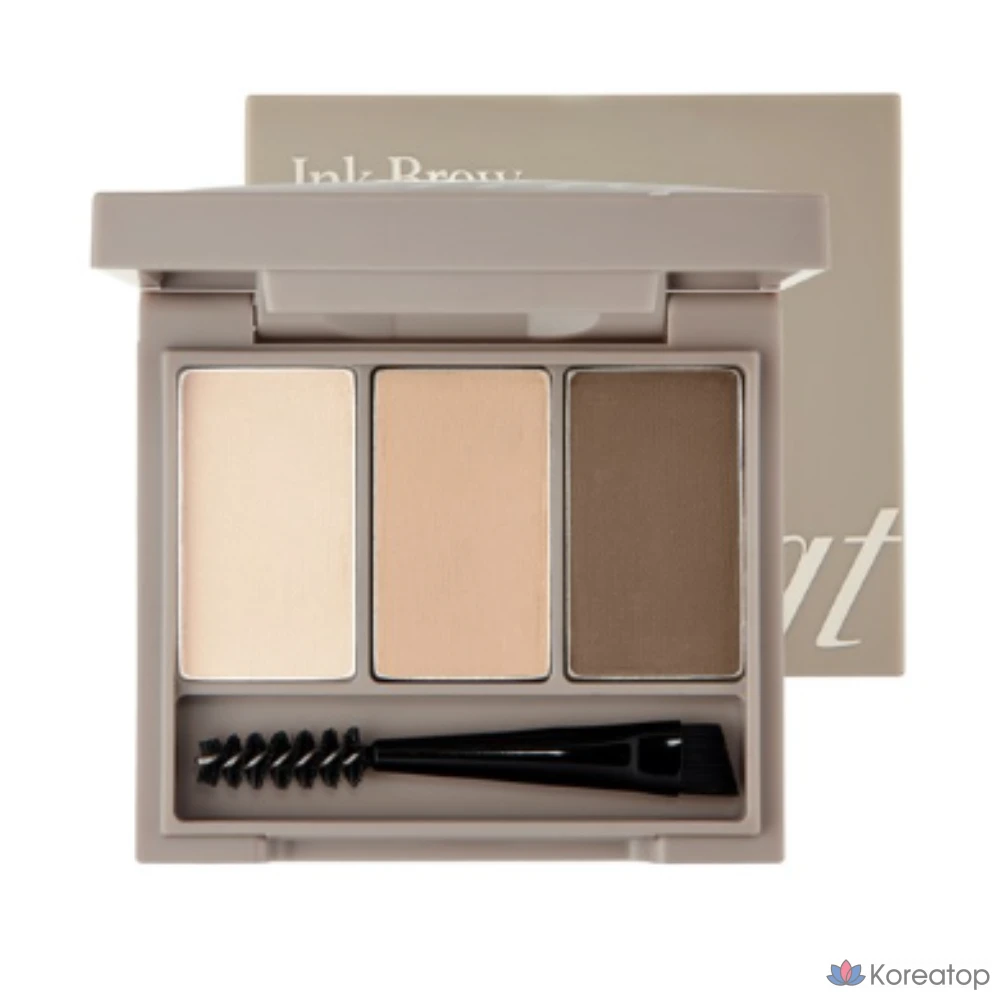 Набор для бровей The Face Shop FMGT Ink Brow Kit 3,5 г, оттенок 01 (натуральный коричневый), 1 шт.