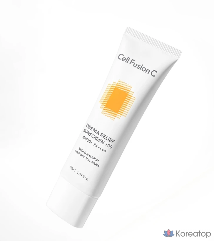 Солнцезащитный крем Cellfusion C Derma Relief Sunscreen 100 SPF50+ PA++++, 50 мл, 1 шт.