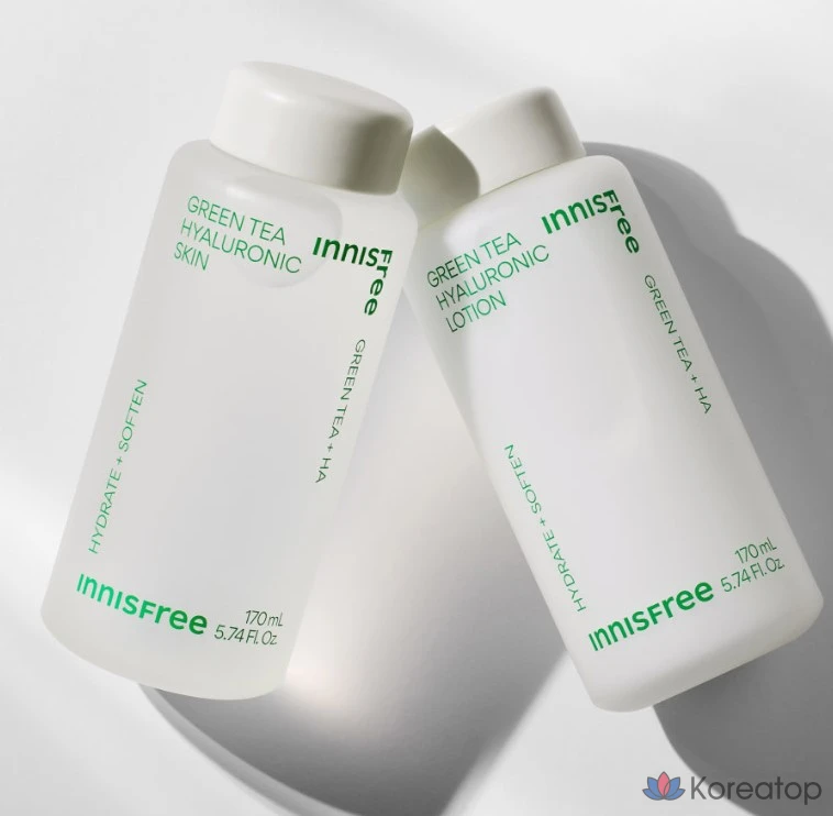 Набор средств по уходу за кожей Innisfree с зеленым чаем и гиалуроновой кислотой, 2 комплекта., фото 5