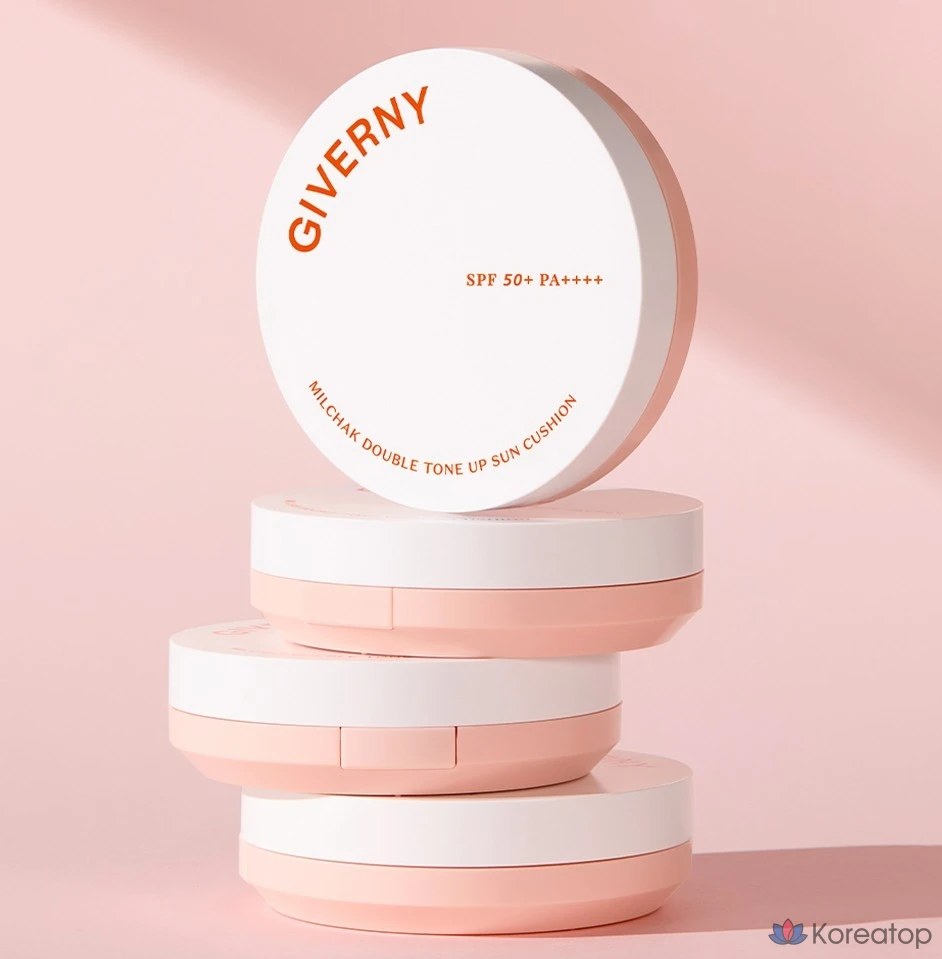 Солнцезащитный крем-кушон Giverny Double Tone-Up Clear Sun Cushion Ivory SPF50+ PA++++, 1 шт., 25 г
