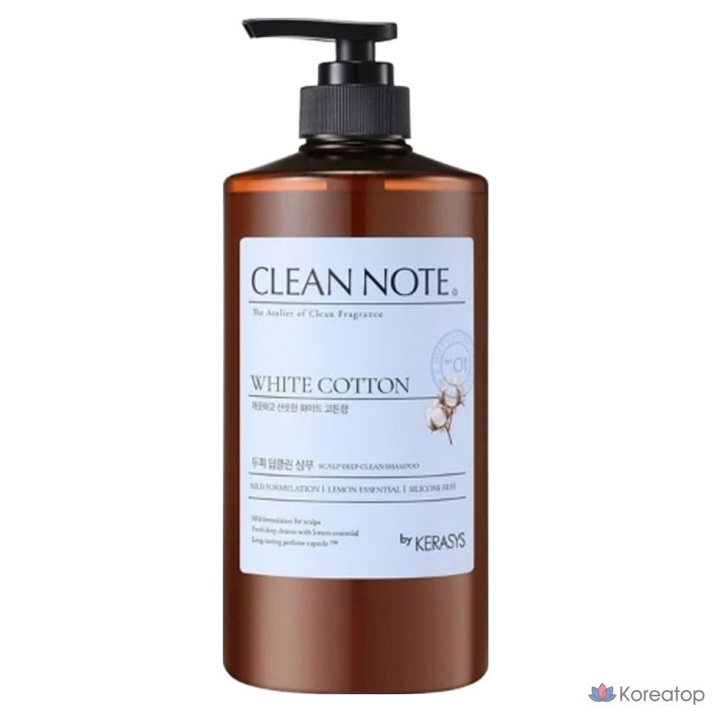 Шампунь KeraSys Clean Note White Cotton, 800 мл, 1 шт.