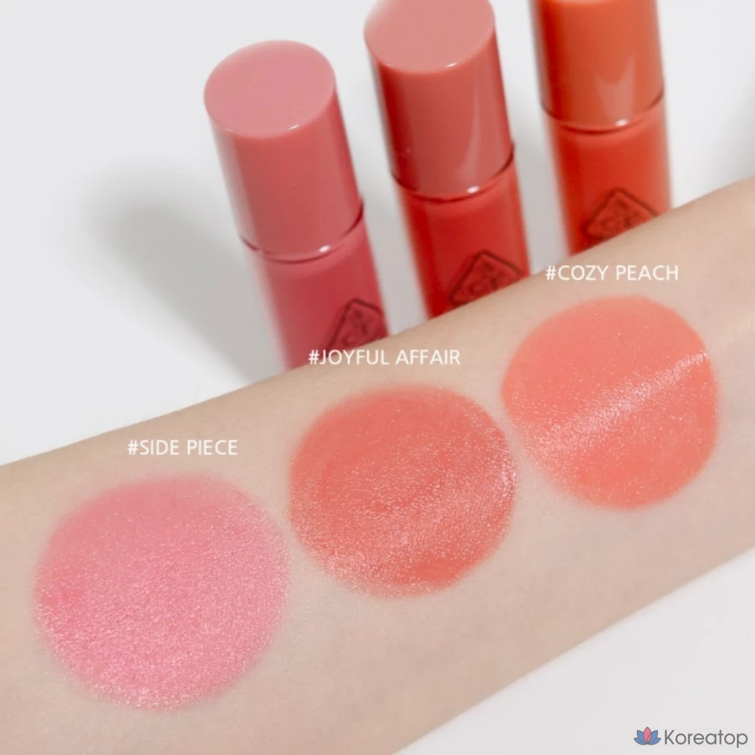 Жидкие полупрозрачные румяна 3CE, 1 шт. COZY PEACH.