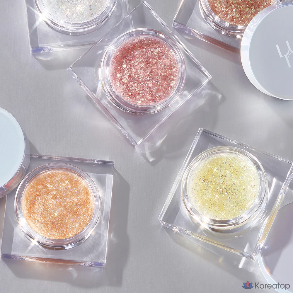 Тональные тени Luna Glitter Lighting Up Formula Pot Eyeshadow, № 5 GlimOn, 1 шт.