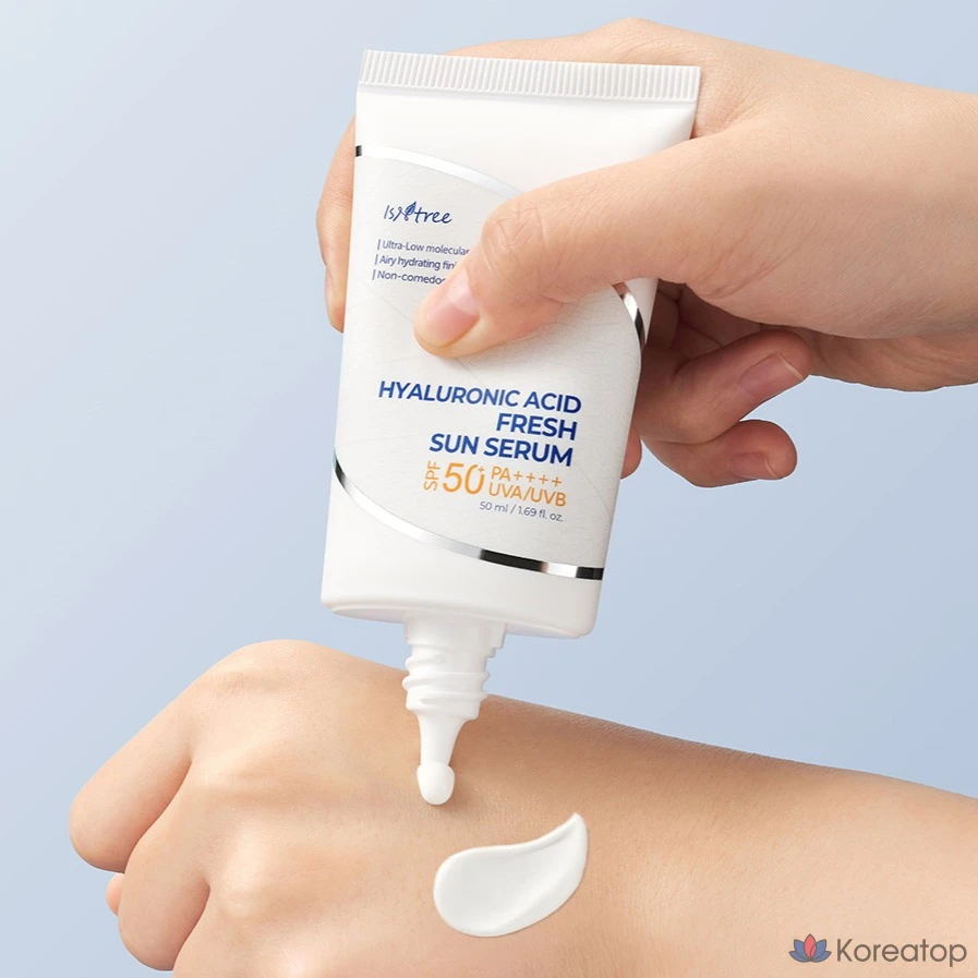 Солнцезащитная сыворотка Isntree с гиалуроновой кислотой SPF50+ PA++++, 1 шт., 50 мл