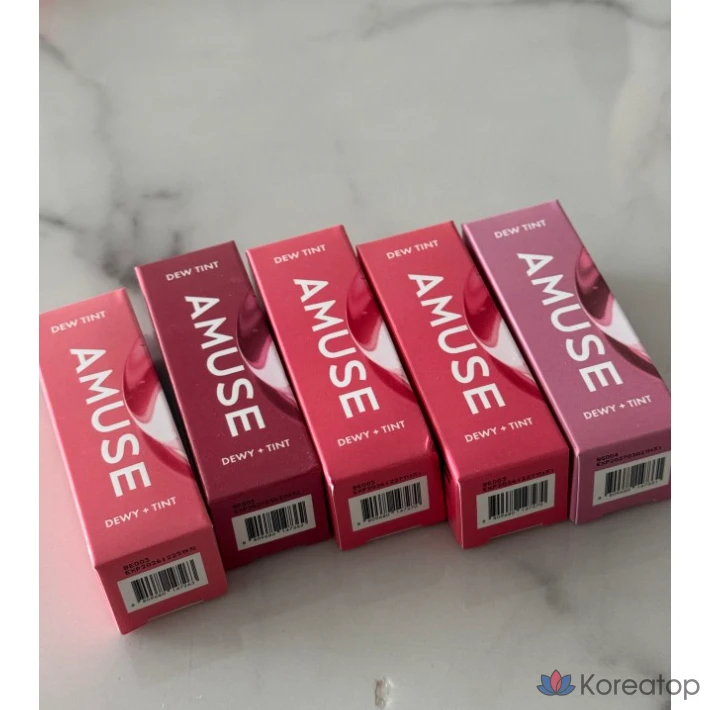 AMUSE Dew Tint Lip Tint Water Glow Fixing Vegan Glow Lip Gloss Lip Balm, № 08 Аметист, 1 шт., фото 3