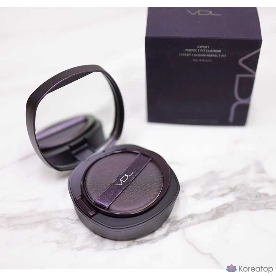 VDL Expert Perfect Fit Cushion, 15 г, основной продукт + сменный блок, V02, желтый оттенок № 21, 1 шт.