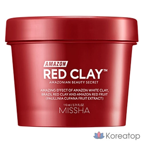 Маска для сужения пор Missha Amazon Red Clay, 110 мл, 1 упаковка, 1 шт.