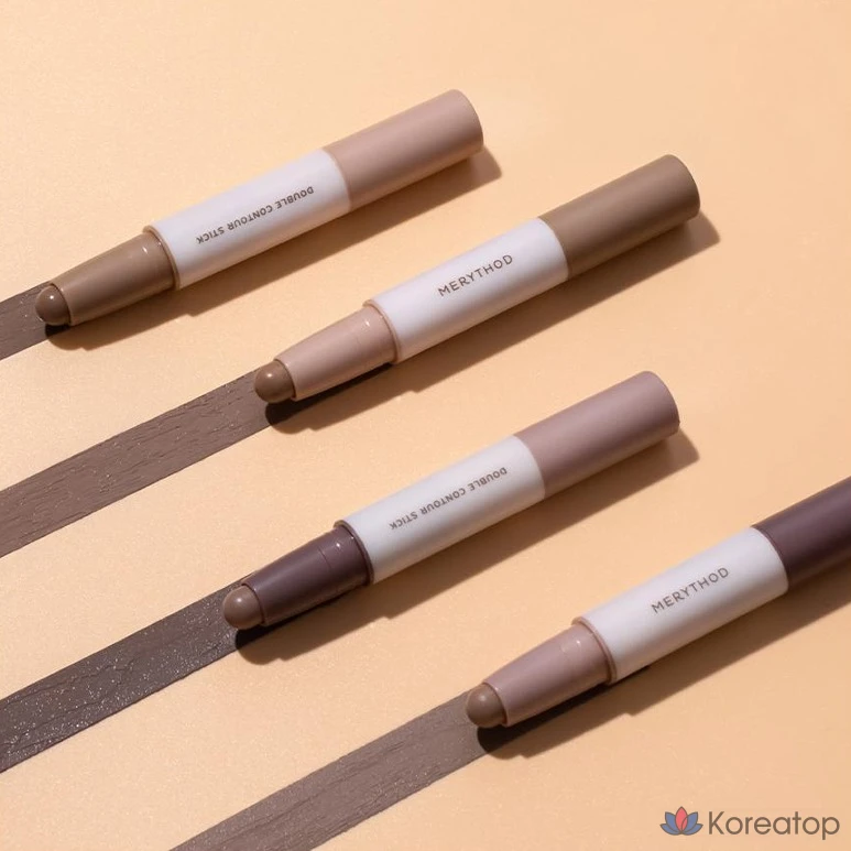 Стик для контурирования Merythod Double Contour Stick 3,3 г, пепельно-серый, 1 шт., фото 6