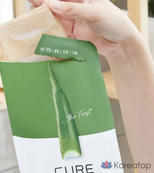 Набор масок для лица KIM JEONG MOON Aloe Cure The First Solution, 10 штук, 6 упаковок., фото 2