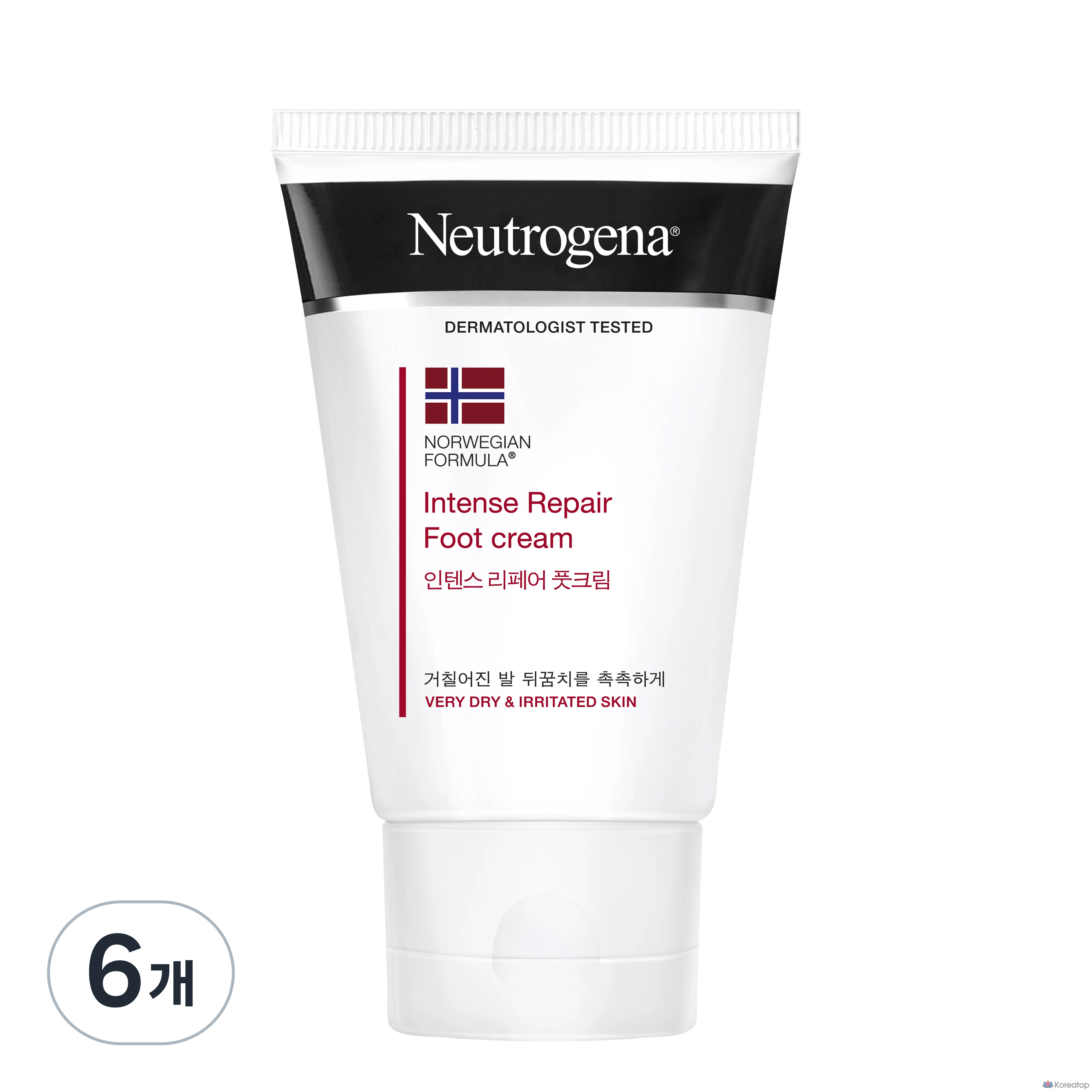 Крем для ног Neutrogena Intense Repair, 1 упаковка, 6 штук, 56 г