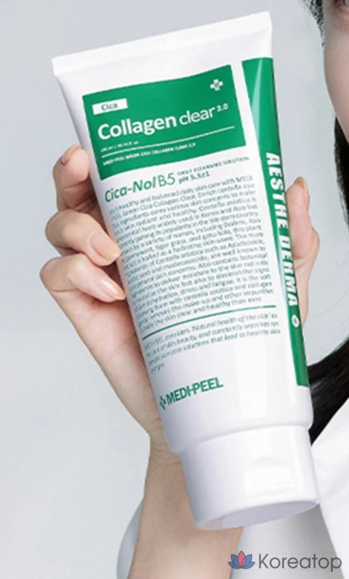 Гель-пенка для умывания Medi-Peel Green Cica Collagen Clear Gel Cleanser 2.0, 120 мл, 1 шт.