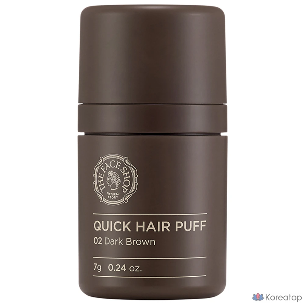 Пучок для волос The Face Shop Quick Hair Puff 7 г, 02 темно-коричневый, 1 шт.