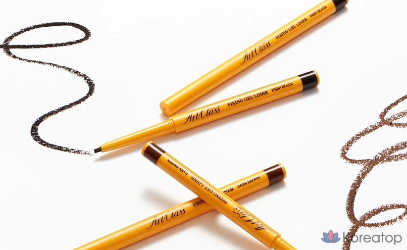 Фиксирующий гелевый лайнер Too Cool For School Art Class, 0,15 г, № 1, глубокий черный, 1 шт., фото 7