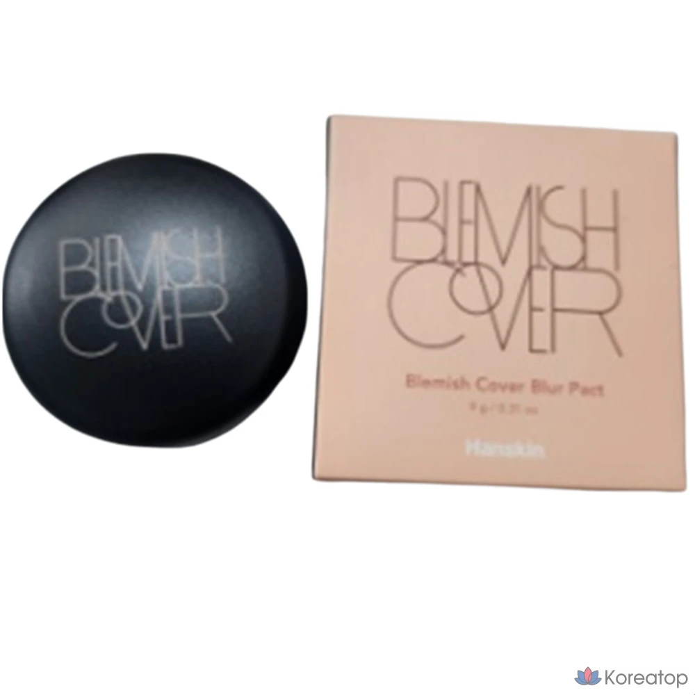 Тональный крем Blemish Cover Blur Pact 9 г HANSKIN Zero Blemish Cover Pact, 1 шт. Тональный крем Bright Blur Pact, 1 шт.