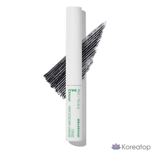 Тушь для ресниц Innisfree Skinny Mascara Zero, 3,5 г, № 1, черная, 1 шт.