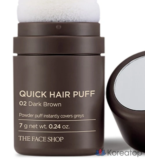 Пучок для волос The Face Shop Quick Hair Puff 7 г, 02 темно-коричневый, 1 шт., фото 2