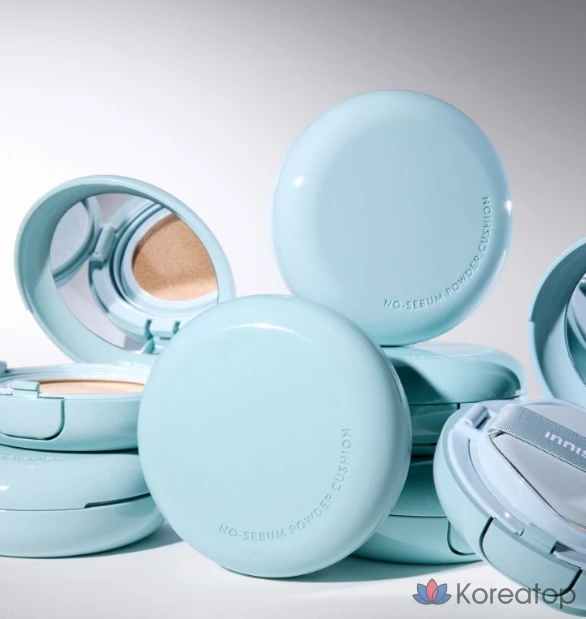 Сменный блок пудры-кушона Innisfree New No-Sebum Powder Cushion Refill SPF35 PA++ 14 г, 21C Rose Vanilla, 1 шт., фото 8