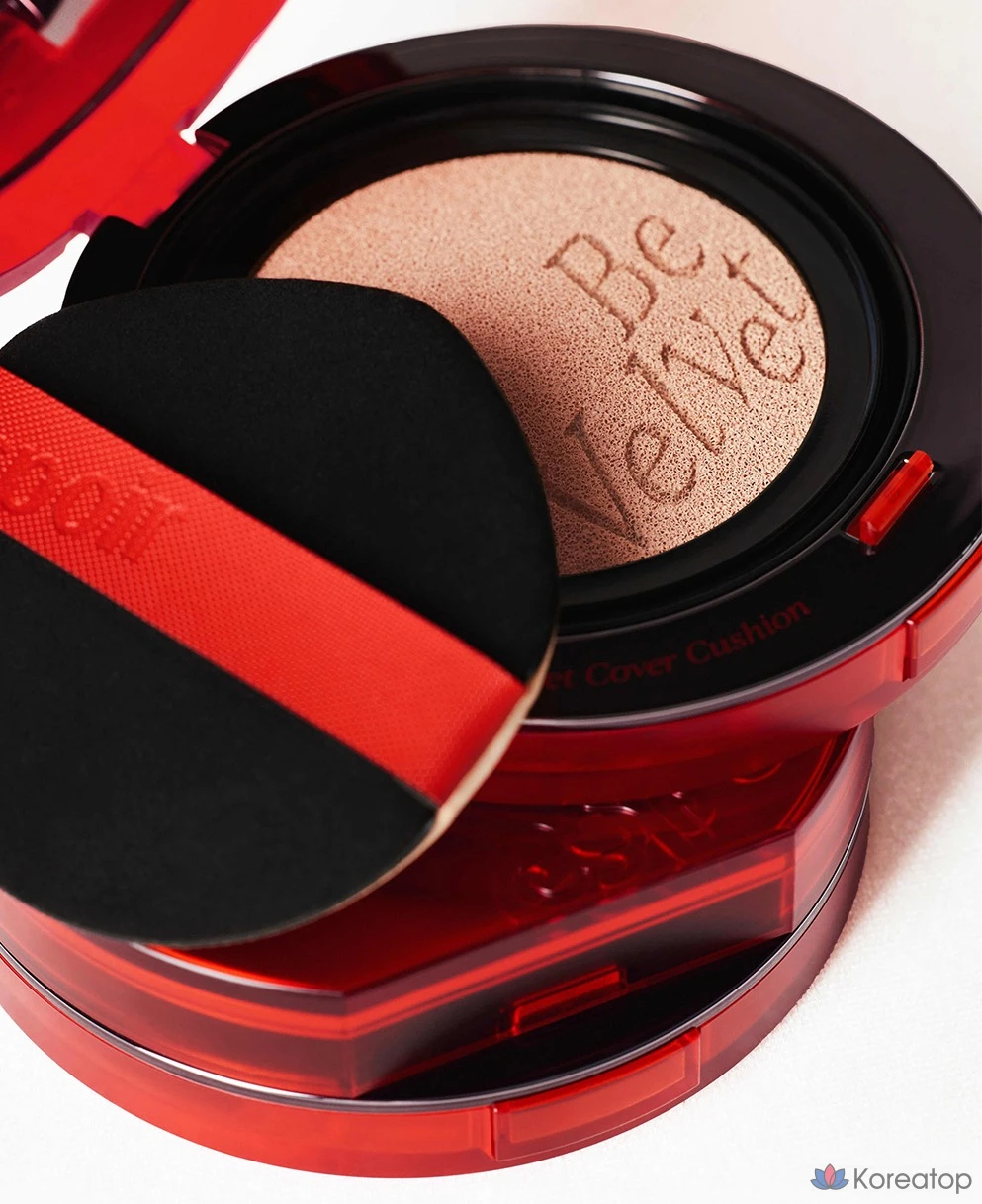 Набор из двух наволочек Espoir Bevelvet Cover Cushion 13 г + Puff 2p Set, № 21, цвет слоновой кости, 1 шт., фото 3