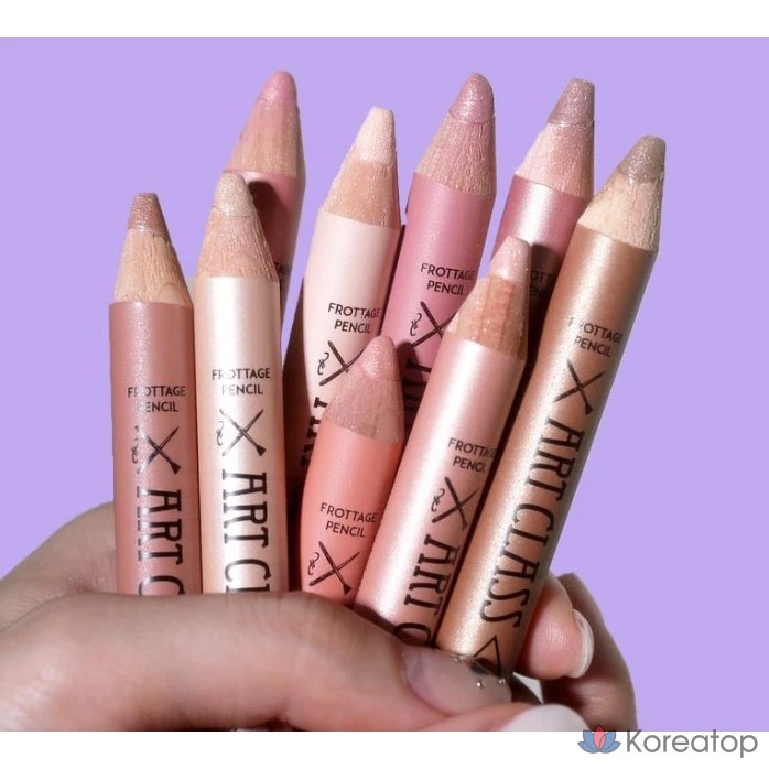 Карандаш для лица Too Cool For School Art Class Frottage Pencil Aegyo-sal Shadow 1.1g Карандаш для щек Frottage Pencil Тип карандаша: Высокая пигментация, гладкое нанесение, сияющий лен, 1 шт.