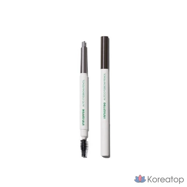 Карандаш для бровей Innisfree Flat Eyebrow Pencil 0.3g, оттенок 04 Ash Brown, 1 шт.