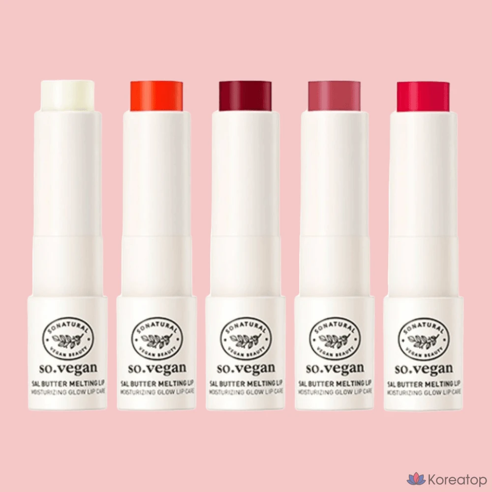 Помада So Natural Sal Butter Vegan Glow Melting Color Lip, 3,8 г, 1 шт.