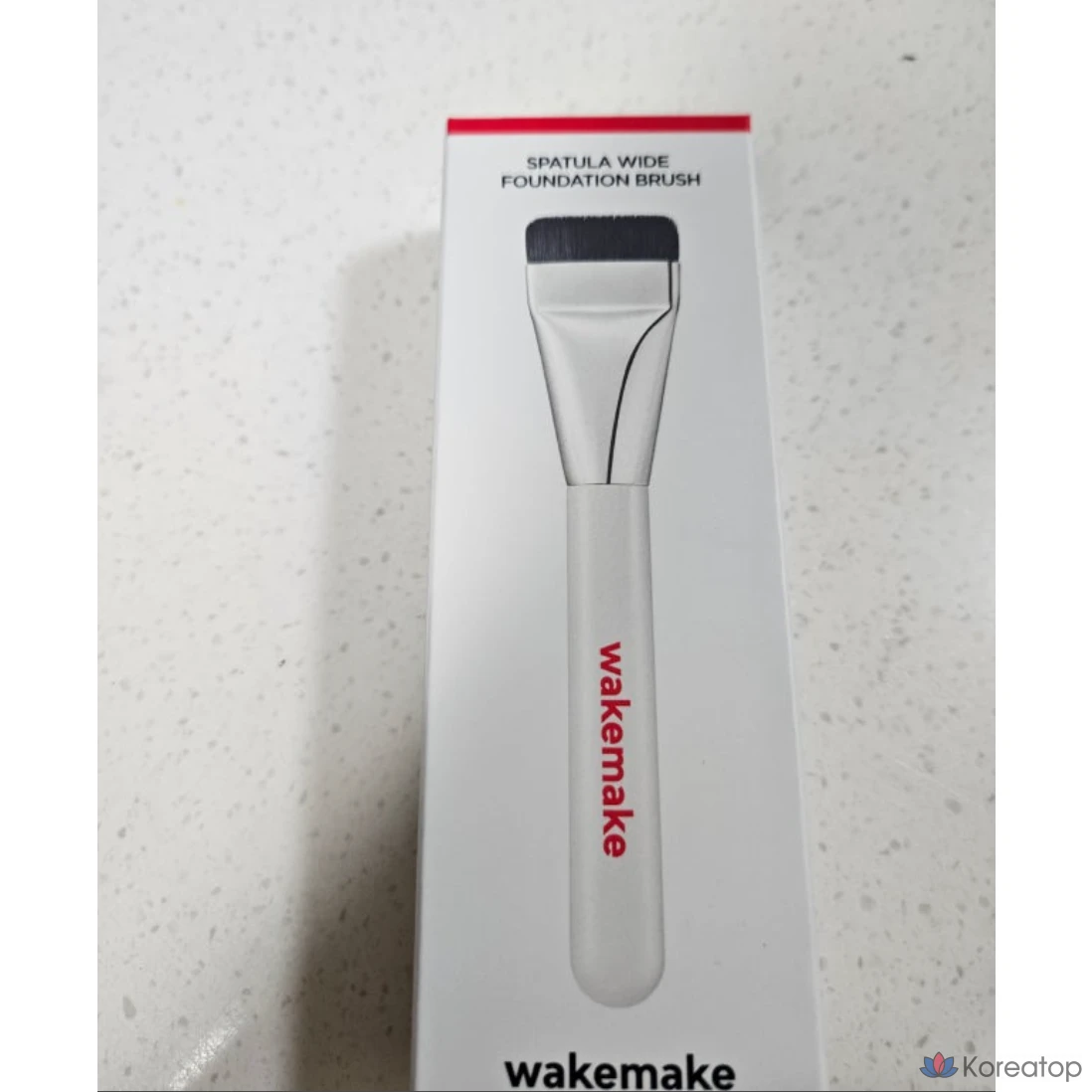 Широкая кисть-шпатель для тональной основы WAKEMAKE, 1 шт., черная