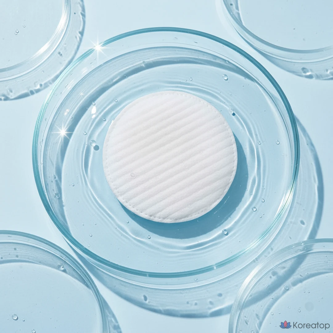 Гипоаллергенные очищающие подушечки для сужения пор, увлажнения и мягкого очищения, 5 комплектов по 10 листов., фото 5