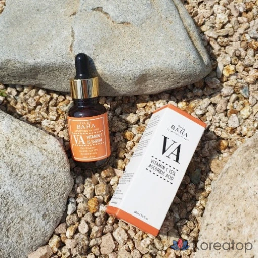 Cos De Baha VA Pure Vitamin C 15 Serum Skin Whitening Anti-Pigmentation Ampoule, 30 мл, 1 шт.
