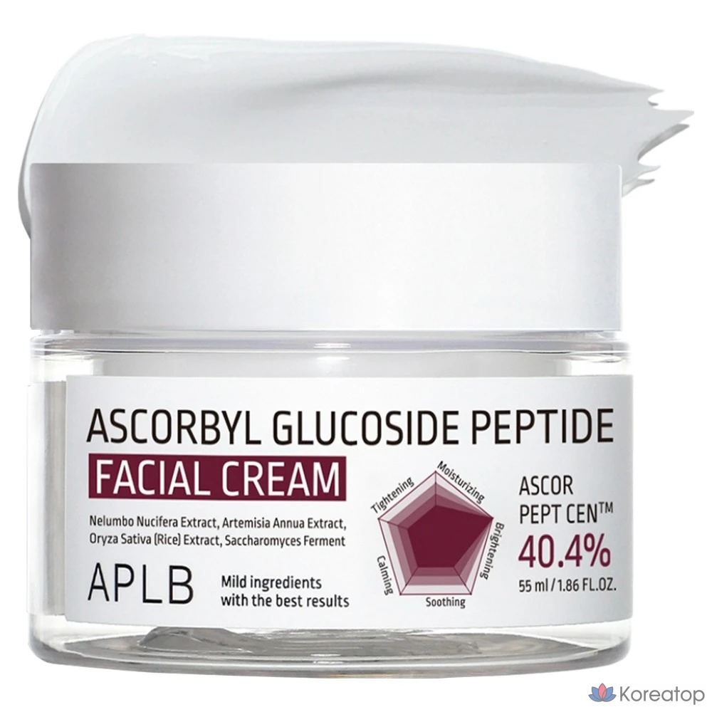 Крем для лица APLB с аскорбилглюкозидным пептидом, 55 мл, 1 шт.