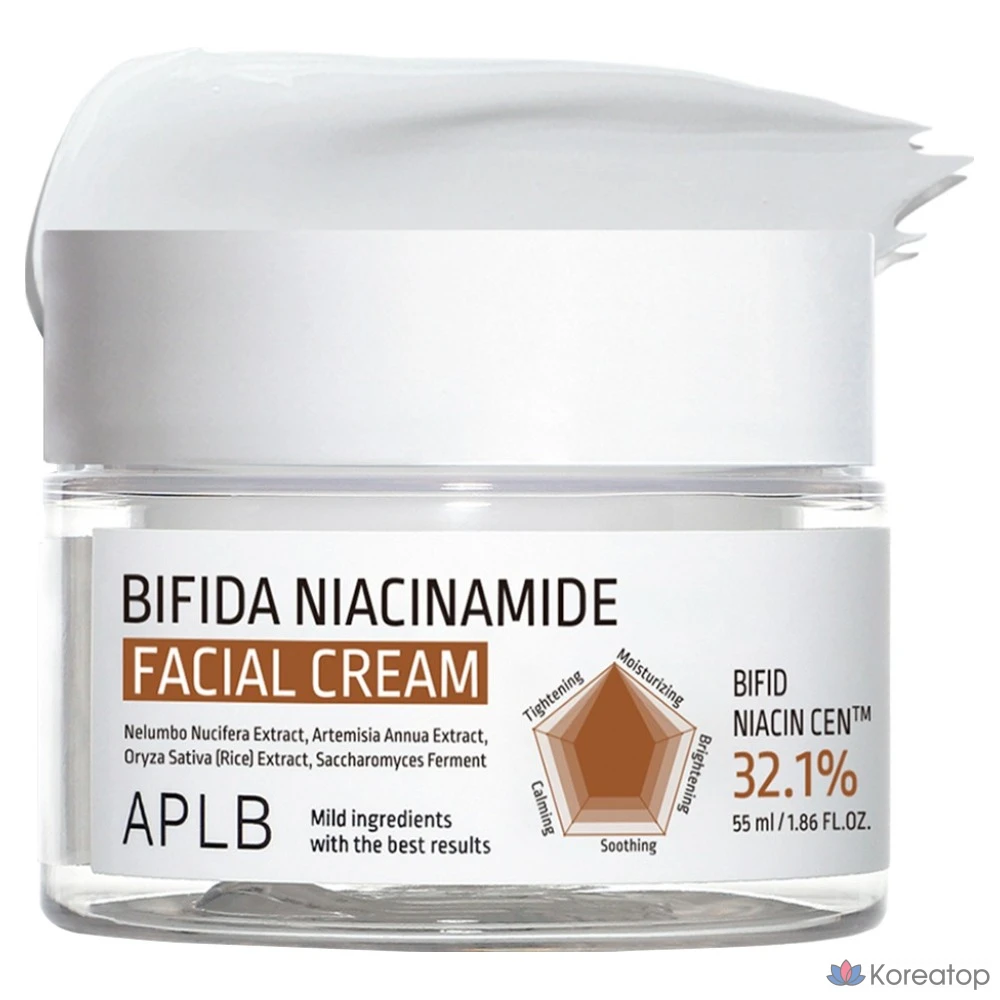 Крем для лица APLB с бифидобактериями и ниацинамидом, 55 мл, 1 шт.