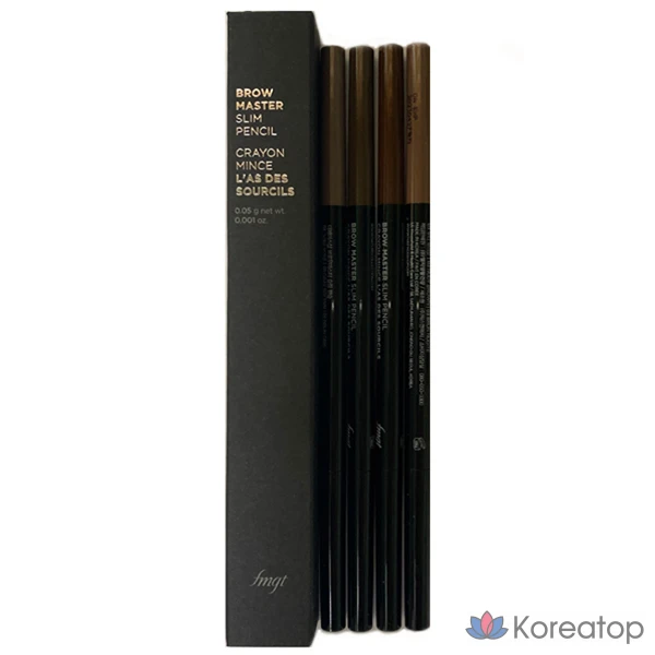 Карандаш для бровей The Face Shop FMGT Brow Master Slim Pencil 0.05 г (№ 01-04), № 02, коричневый, 1 шт.